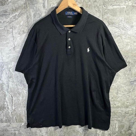 Polo Ralph Lauren Men Black Polo Short Classic Fit Size 2XL